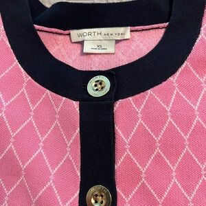Worth New York Pink Cardigan